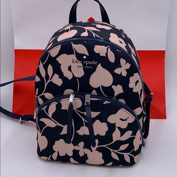 KATE SPADE KARISSA NYLON GARDEN VINE MEDIUM BACKPA - Picture 11 of 16